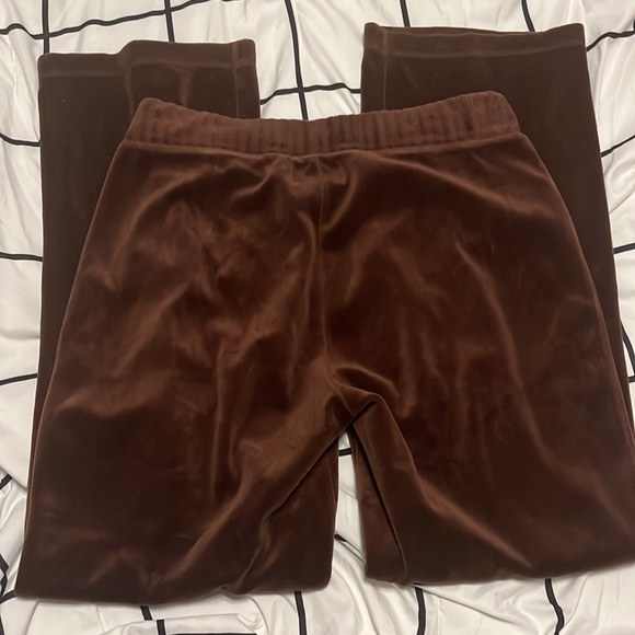 Y2K Brown Velvet Pants - Picture 3 of 4